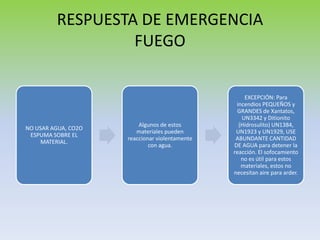 Un1384 Guia de respuesta en caso de emergencia utc | PPTX
