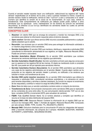 Intec Gui Guia de seguridad en servicios DNS (INTECO) | PDF