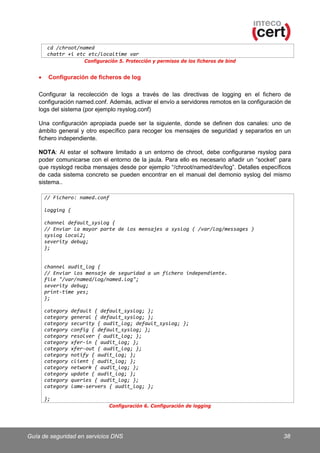 Intec Gui Guia de seguridad en servicios DNS (INTECO) | PDF