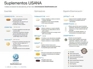 Guia de Suplementos USANA Mexico 2013 | SaludVerdadera.com