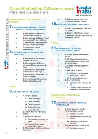 Guia de temas adobe photoshop cs5 | PDF