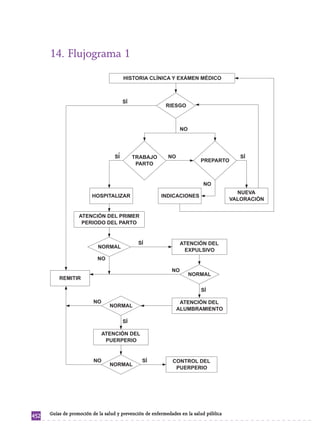 14. Flujograma 1 
452 Guías de promoción de la salud y prevención de enfermedades en la salud pública 
 