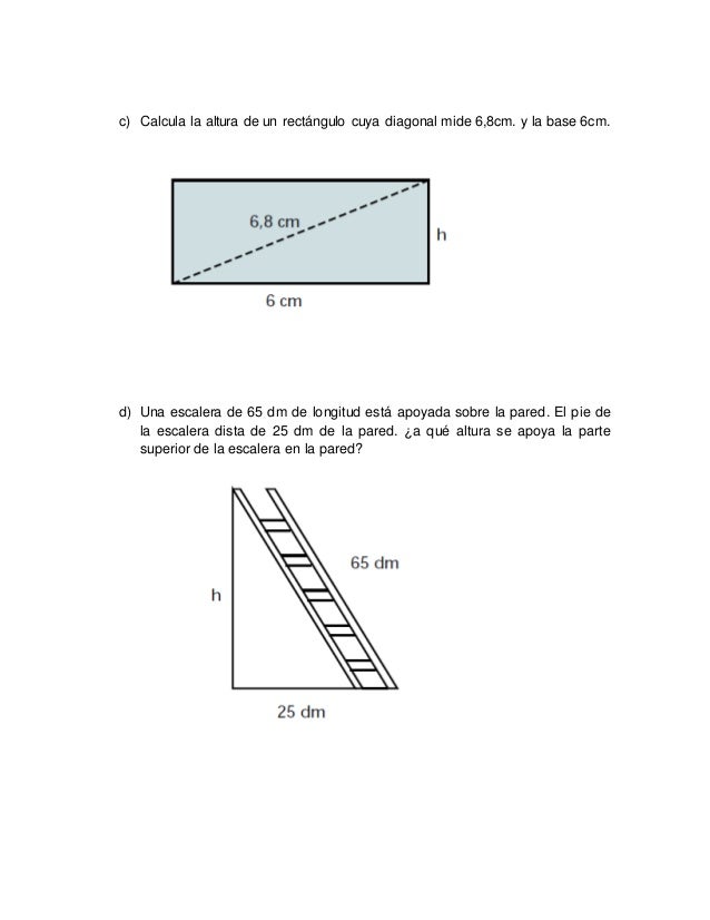 Como Calcular La Longitud De Una Diagonal De Un Rectangulo