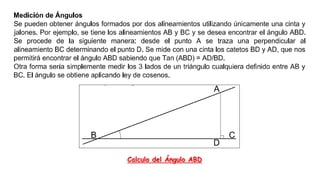 Calculo del Ángulo ABD
 