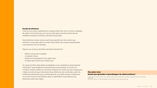 12
O que é tutoria?
Escada de inferência
A forma como damos significado às situações pode estar mais ou menos carregada
de valores, movimento que, por sua vez, pode gerar uma leitura distorcida da
realidade, antecipar conclusões e atitudes equivocadas.
Desenvolvemos nossas crenças a partir das experiências e dos valores que
orientam a nossa ação sobre o mundo. Muitas delas são crenças autoproduzidas
e permanecem sem ser testadas.
Alguma vez você já se percebeu pensando dessa forma?
• Minhas crenças são a verdade;
• A verdade é óbvia;
• Minhas crenças baseiam-se em dados reais;
• Os dados que escolhi são os dados reais.
1. SENGE, P. et al. Escolas que aprendem: um guia da quinta disciplina para educadores, pais e todos que se interessam por educação. Porto Alegre:
Artmed, 2005.
PLACCO, V.M.S.; SOUZA, V.L.T. (org.) Aprendizagem do adulto professor. São Paulo: Edições Loyola, 2006.

Para saber mais:
Escolas que aprendem e aprendizagem do adulto professor1
.
Ser capaz de inferir sobre dados da realidade é uma competência extremamente
sofisticada. É algo desejável e importante para nossa atuação no mundo. Do
contrário, seríamos reféns de uma leitura simplista do mundo, que não ultrapassaria
o dado concreto do que é observado. Boas inferências são construídas a partir de
evidências significativas para a interpretação de uma dada situação e representar
um contínuo exercício de reflexão sobre os significados e pressupostos que
atribuímos sobre esses dados.
Sumário
 