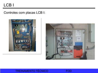 FOD
TREINAMENTO TÉCNICO FOD
TREINAMENTO TÉCNICO
Controles com placas LCB I:
LCB I
 