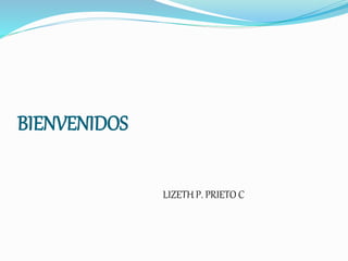 BIENVENIDOS 
LIZETH P. PRIETO C 
 