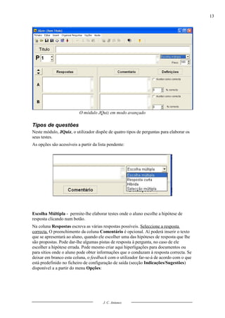 Guia De Utilizacao Do Hot Potatoes V6