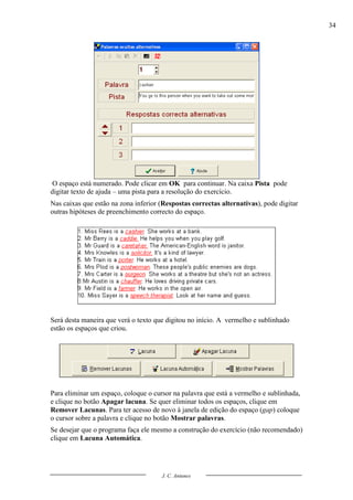 Guia De Utilizacao Do Hot Potatoes V6