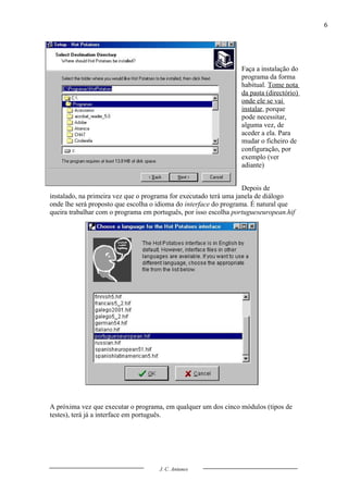 Guia De Utilizacao Do Hot Potatoes V6