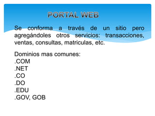 Guia diapositivas internet | PDF