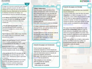 Herramientas ONLINE Apps
Trabajo colaborativo:
Para esta opción debemos clicar en los
enlaces denominados online del recur...