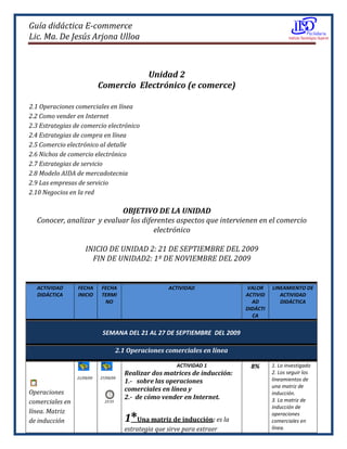Guia Didactica E Commerce | DOCX