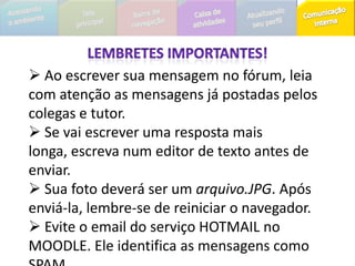 ENVIANDO TAREFASO arquivo deve ser enviado até a data determinada no ambiente. Para enviar o arquivo, dê um clique no botão Procurar e na nova janela que aparecerá, selecione o arquivo desejado, em seguida dê um clique no botão Enviar este arquivo. Após ter concluído a tarefa, toda vez que o aluno acessar a página da atividade ele visualizará o arquivo por ele enviado, juntamente com sua nota, quando o professor avaliar a tarefa.
