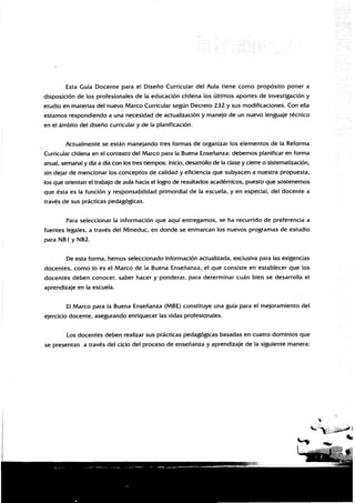 Guia docente 1º Básico: Varios subsectores