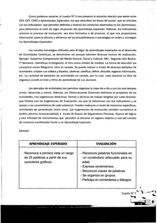 Guia docente 1º Básico: Varios subsectores
