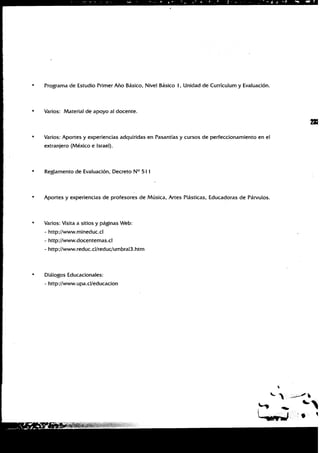 Guia docente 1º Básico: Varios subsectores