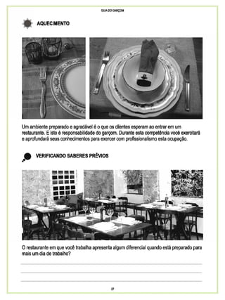 Guia do garçom sebrae