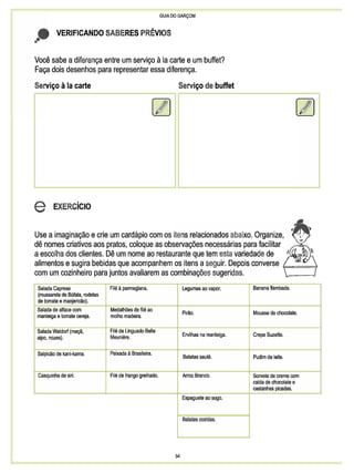 Guia do garçom sebrae