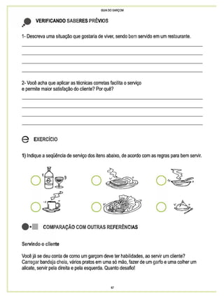 Guia do garçom sebrae