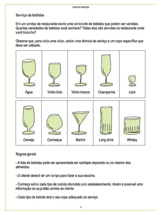 Guia do garçom sebrae
