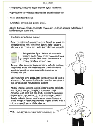 Guia do garçom sebrae