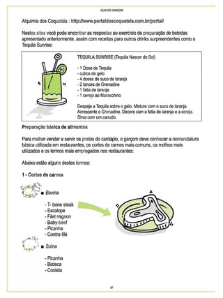 Guia do garçom sebrae