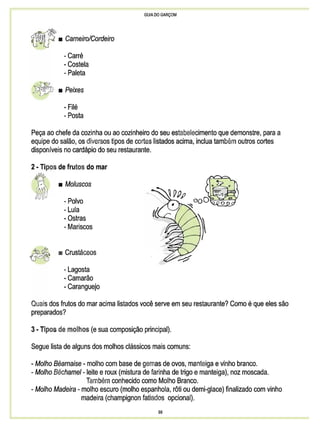 Guia do garçom sebrae