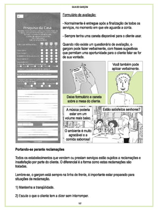 Guia do garçom sebrae