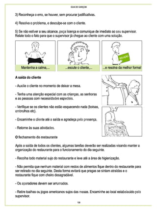 Guia do garçom sebrae