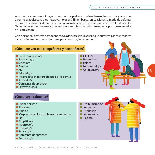Guia Para Adolescentes De Ayuda A La Resolucion Pacifica De Conflicto