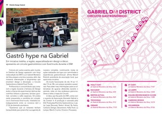 58 Distrito Design Gabriel
Comuns em outros eventos pelo mundo,
os Distritos de Design aparecem com força
nesta edição do DW! E a al. Gabriel Monteiro
da Silva prepara uma boa surpresa, além das
inúmeras intervenções e lançamentos que
envolvem design e decoração: o Circuito
Gastronômico Gabriel Food Trucks.
Profssionais e consumidores que visita-
rem a região durante a Semana de Design
terão a chance de experimentar delícias das
cozinhas italiana e japonesa, lanches gour-
met, sorvetes e cafés especiais. Os pratos
serão preparados e vendidos em simpáti-
cos e charmosos food trucks, instalados es-
trategicamente entre os números 663 e
2136 da alameda paulistana.
“Queremos que os visitantes tenham
tranquilidade para preencher sua agenda de
maneira completa, combinando visitas às
ações realizadas nas lojas com caminhadas e
experiências gastronômicas”, afrma Marcel
Rivkind, presidente da associação local, que
apoia essa iniciativa.
Os trucks funcionarão do dia 14 ao 17,
das 11h às 18h, com preços variados e acessí-
veis. Para obter mais informações sobre as al-
ternativas de iguarias oferecidas durante o
período, visite um dos endereços patrocina-
dores e retire o mapa do Circuito.
A ideia, que faz parte do DW!, conta com
o suporte da Associação Alameda Gabriel e
da Contain It. A produção é assinada pela
KQI Produções/Feirinha Gastronômica e pe-
las Lojas Baccarat, Breton Actual, By Kamy,
Carbono Design, Decameron, Holly Hunt, La
Lampe, Marchi Cucine, Ornare e Trousseau.
Em iniciativa inédita, a região, especializada em design e décor,
apresenta um circuito gastronômico com food trucks durante o DW!
Gastrô hype na Gabriel
59www.designweekend.com.br
alizadas nas lojas com caminhadas e
cel
Alameda Gabriel e
odução é assinada pela
La
 