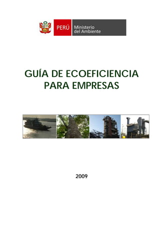 GUÍA DE ECOEFICIENCIA
   PARA EMPRESAS




         2009
 
