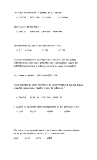 Guia Ejercicios Matematicas