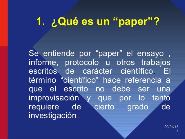 Partes de un research paper picture