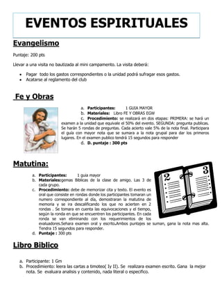 Guia evento mini camporee