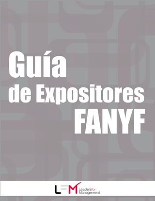Guía
de Expositores
FANYF
 