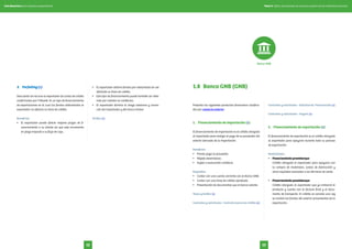 3.	 Forfaiting (+)
Descuento sin recurso al exportador de cartas de crédito
confirmadas por Citibank. Es un tipo de financiamiento
de exportaciones en el cual los fondos adelantados al
exportador no afectan su línea de crédito.
Beneficios
•	 El exportador puede ofrecer mejores plazos de fi-
nanciamiento a su cliente sin que este incremento
en plazo impacte a su flujo de caja.
•	 El exportador obtiene fondos por adelantado sin ver
afectada su línea de crédito.
•	 Este tipo de financiamiento puede también ser obte-
nido por clientes no crediticios.
•	 El exportador elimina el riesgo soberano y comer-
cial del importador y del banco emisor
Tarifas (+)
Presenta los siguientes productos financieros clasifica-
dos por comercio exterior:
1.	 Financiamiento de importación (+)
El financiamiento de importación es el crédito otorgado
al importador para realizar el pago de su proveedor del
exterior derivado de la importación.
Beneficios
•	 Pronto pago al proveedor.
•	 Rápido desembolso.
•	 Sujeto a evaluación crediticia.
Requisitos
•	 Contar con una cuenta corriente con el Banco GNB.
•	 Contar con una línea de crédito aprobada.
•	 Presentación de documentos que el banco solicite.
Tasas y tarifas (+)
Contratos y solicitudes - Contrato marco de crédito (+)
Contratos y solicitudes - Solicitud de Financiación (+)
Contratos y solicitudes - Pagaré (+)
2.	 Financiamiento de exportación (+)
El financiamiento de exportación es el crédito otorgado
al exportador para apoyarlo durante todo su proceso
de exportación.
Modalidades
•	 Financiamiento preembarque
Crédito otorgado al exportador para apoyarlo con
la compra de materiales, costos de fabricación y
otros requisitos asociados a los términos de venta.
•	 Financiamiento posembarque
Crédito otorgado al exportador que ya embarcó el
producto y cuenta con la factura final y el docu-
mento de transporte. El crédito se cancela una vez
se reciban los fondos del exterior provenientes de la
exportación.
1.8	 Banco GNB (GNB)
Banco GNB
Tomo II. Oferta de productos de comercio exterior de las entidades bancariasGuía financiera para empresas exportadoras
5352
 