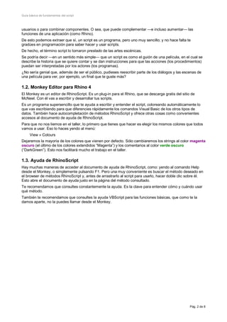Mucho Script Guia Fundamentos scripting RHINO | PDF