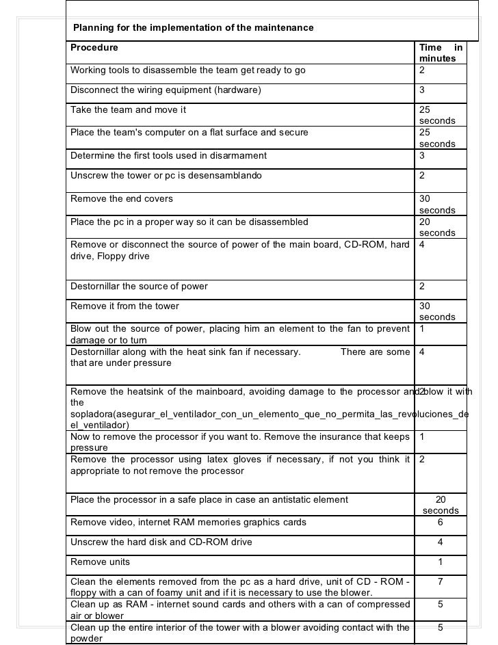 computer inventory and maintenance form