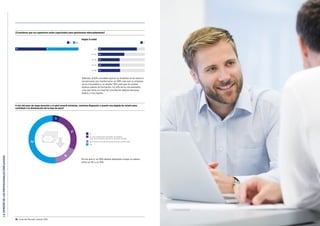 LAOPINIÓNDELOSPROFESIONALESEMPLEADOS
38 Guía del Mercado Laboral 2016 Guía del Mercado Laboral 2016 39
¿Consideras que tus superiores están capacitados para gestionarte adecuadamente?
Sí No
49 51 83
56
46
46
47
-24
25-34
35-44
45-54
55-66
Sí
Según la edad
Además, el 61% considera que en su empresa no se valora a
las personas por meritocracia, un 58% cree que su empresa
no es innovadora y un amplio 76% cree que no existen
buenos planes de formación. Un 41% de los encuestados
cree que tiene un nivel de conciliación laboral-personal
bueno o muy bueno.
A raíz del paro de larga duración y el paro juvenil existente, ¿estarías dispuesto a asumir una bajada de salario para
contribuir a la disminución de la tasa de paro?
Sí
Sí, con condiciones pactadas de regreso
a mi actual salario cuando la situación cambie
Sí, si todo el mundo ﬁrma las mismas condiciones
No
De los que sí, un 56% estaría dispuesto a bajar su salario
entre un 5% y un 10%.
Sí
Sí, con condiciones pactadas de regreso
a mi actual salario cuando la situación cambie
Sí, si todo el mundo ﬁrma las mismas condiciones
No
27
16
5
52
 