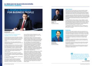 PANORÁMICAGENERAL
4 Guía del Mercado Laboral 2016 Guía del Mercado Laboral 2016 5
Un 10% de empresas manifiesta que ha
superado la crisis por completo.
Qué gran premisa para comenzar este análisis de Mercado.
La cifra aumenta un 7% desde el año anterior. Y no solo eso,
además, un 17% considera que la situación económica ha
mejorado mucho y un importante 47% que lo ha hecho
un poco.
Grandes noticias, sin duda. Que un amplio 74% de los
encuestados tenga una actitud positiva respecto al Mercado,
es digno de ser destacado.
No vamos a lanzarnos a la piscina afirmando que el clima es
de optimismo generalizado, pero, con muy buen sabor de
boca, podemos afirmar que existe un optimismo moderado
que se está reflejando, sin duda, en el Mercado Laboral.
Sin ir más lejos, este año hemos aumentado casi un 40%
el número de procesos de selección que estamos abriendo
respecto al año anterior, donde ya veníamos de una
tendencia positiva.
Nos enorgullecemos de haber colaborado con nuestros
clientes para fortalecer sus estructuras, y de haber ayudado
a muchos candidatos a encontrar un trabajo y/o a mejorar su
situación laboral.
El mundo del trabajo cambia rápidamente, y todos tenemos
que adaptarnos a esos cambios.
Hace cuatro años un gran porcentaje de la gente que
incorporábamos estaba en situación de desempleo.
Hoy, aunque la tasa de paro no baja al ritmo que todos
desearíamos, la situación ha cambiado, y los candidatos
que nos confían sus carreras profesionales, en un alto
porcentaje, están trabajando y confían en el grupo Hays
para encontrarles un proyecto mejor.
Es evidente que un negocio como éste, que se basa en
ayudar a encontrar empleo a las personas, resulta muy
gratificante cuando el Mercado parece que acompaña, pero
sin duda, el verdadero reto ha residido en hacer lo mismo
cuando la situación de crisis no acompañaba demasiado.
Pero mantengámonos alerta. No debemos dejarnos
llevar por el optimismo. Un 56% de los empresarios que
ha respondido la encuesta cree que existe una distancia
entre las competencias que necesitan en su empresa y
la preparación de sus trabajadores. La brecha entre las
aptitudes y habilidades de los trabajadores y las que
realmente se demandan en el Mercado Laboral sigue muy
presente y es, precisamente, donde más esfuerzo tenemos
que poner todos los agentes del Mercado Laboral. El
objetivo es acortar estas diferencias.
Quisiera, también, establecer un paralelismo entre el reflote
del mercado y una planta que está creciendo. Cuando
empieza a crecer empuja la tierra que antes la limitaba,
levantándola y dejando atrás cierto desorden que puede
quedar olvidado si nos dejamos cegar por la emoción de
verla brotar. Y eso es precisamente lo que debemos evitar.
El paro juvenil, el de larga duración, el paro en personas
mayores de 45 años… todas esas son las asignaturas
pendientes que no debemos olvidar ahora que vemos
rebrotar al Mercado. Nuestra obligación es encontrar una
solución que nos permita volver a aplanar el terreno para
que la planta que crece lo haga firme y en un entorno
estable y seguro.
Trabajo Temporal
2015 ha sido un año de clara mejoría en el mundo del empleo en España.
Es muy gratificante poder ayudar a gente joven que, tras una primera
experiencia en la que han accedido al Mercado Laboral, buscan un proyecto
o una empresa que les haga crecer y que marque el inicio de una evolución
profesional en la rama en la que creen mejor pueden sacar todo su potencial.
Las empresas suelen tener dificultades para localizar este tipo de perfiles, que
destacan por competencias más que por perfil técnico. El mercado necesitaba
desde hace mucho tiempo un partner en selección que cubriera esa necesidad,
y el crecimiento de Hays Response atestigua que lo estamos haciendo con
mucho éxito.
La nueva realidad de la selección impulsa a muchos candidatos a moverse
por proyectos más que por querer trabajar en alguna empresa concreta. El
Interim Management cobra ahí una importancia cada vez mayor. La selección
de personal temporal cualificado es clave hoy en día; a veces para volver a
una situación de empleo tras un periodo inactivo, otras para trabajar en un
proyecto temporal que supondrá un trampolín para su CV.
La metodología de trabajo de Hays garantiza el éxito, y contribuye a que
nuestra obsesión por ofrecer el mejor servicio de selección en España sea,
año tras año, una realidad.
Headhunting
Si podemos extraer alguna enseñanza a partir de las características y las
consecuencias que la crisis económica nos está reportando es que, cuando
haya pasado definitivamente la tormenta, ya nada volverá a ser como antes.
Las empresas, sus modelos y estructuras, no van a ser ajenas a este cambio.
Esta situación demanda otra forma de liderar las compañías, es necesaria
una metamorfosis que pasa por la incorporación de nuevos ejecutivos
que transformen las organizaciones en estructuras innovadoras, ágiles
y sostenibles.
La realidad que nos encontramos de contar con hasta tres generaciones
diferentes en las plantillas de las compañías, supone un gran desafío para
los nuevos ejecutivos del futuro.
En este contexto situacional se buscarán líderes empresariales que tengan
la capacidad para adaptarse a las exigencias del negocio y para inspirar
y motivar a sus empleados.
España cierra 2015 con previsiones de contratación positivas en todos los
trimestres, y las mejoras de este escenario se trasladarán de inmediato a
la búsqueda de nuevos ejecutivos.
EL MERCADO DE SELECCIÓN EN ESPAÑA
PANORÁMICA GENERAL
Mantengámonos alerta. No debemos
dejarnos llevar por el optimismo. Un 56% de
los empresarios cree que existe una distancia
entre las competencias que necesitan y la
preparación de sus trabajadores.
Salvador Sicart
Director,
Hays Response España
Eduardo Quero
Associate Principal,
Hays Executive España
Christopher Dottie
Managing Director, Hays España
Christopher Dottie
Managing Director, Hays España
 