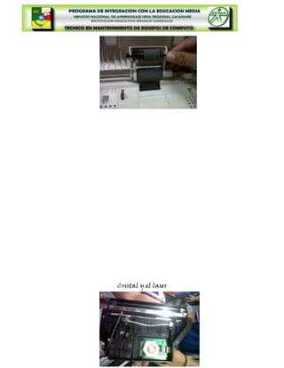 Cristal y el laser
 