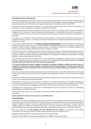 Indicadores DUSI
Programa Operativo Plurirregional de España
17
Metodología medición. Notas generales
Por motivos estadíst...