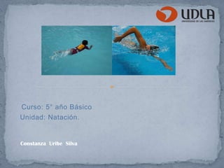 Curso: 5° año Básico
Unidad: Natación.


Constanza Uribe Silva
 