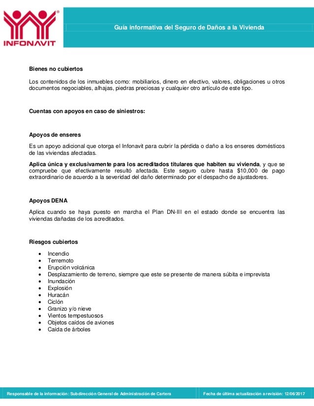 Infonavit. Guia informativa seguro_de_daños