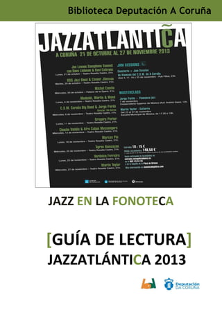Guía JazzAtlantica 2013