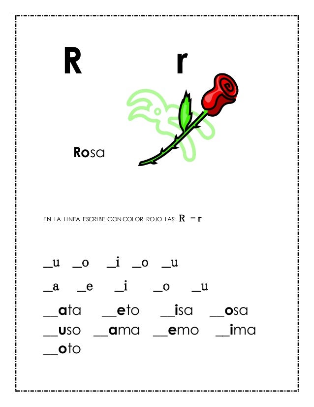 Guia Consonante R Y Lectura