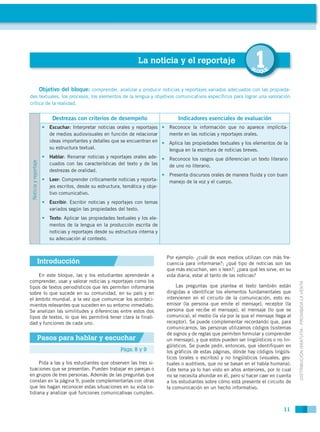 La noticia y el reportaje
                                                                                                ...