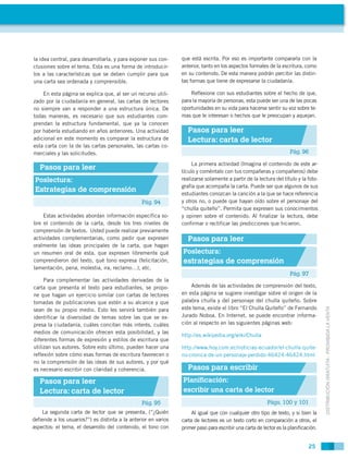 la idea central, para desarrollarla, y para exponer sus con-     que está escrita. Por eso es importante compararla con la...